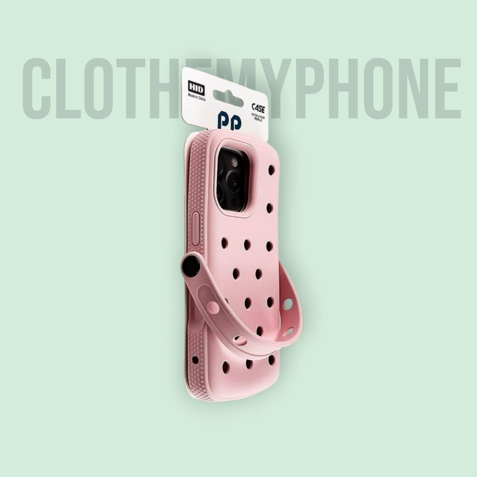 Clothemyphone Compatible with Cute Crocs Style Silicone iPhone